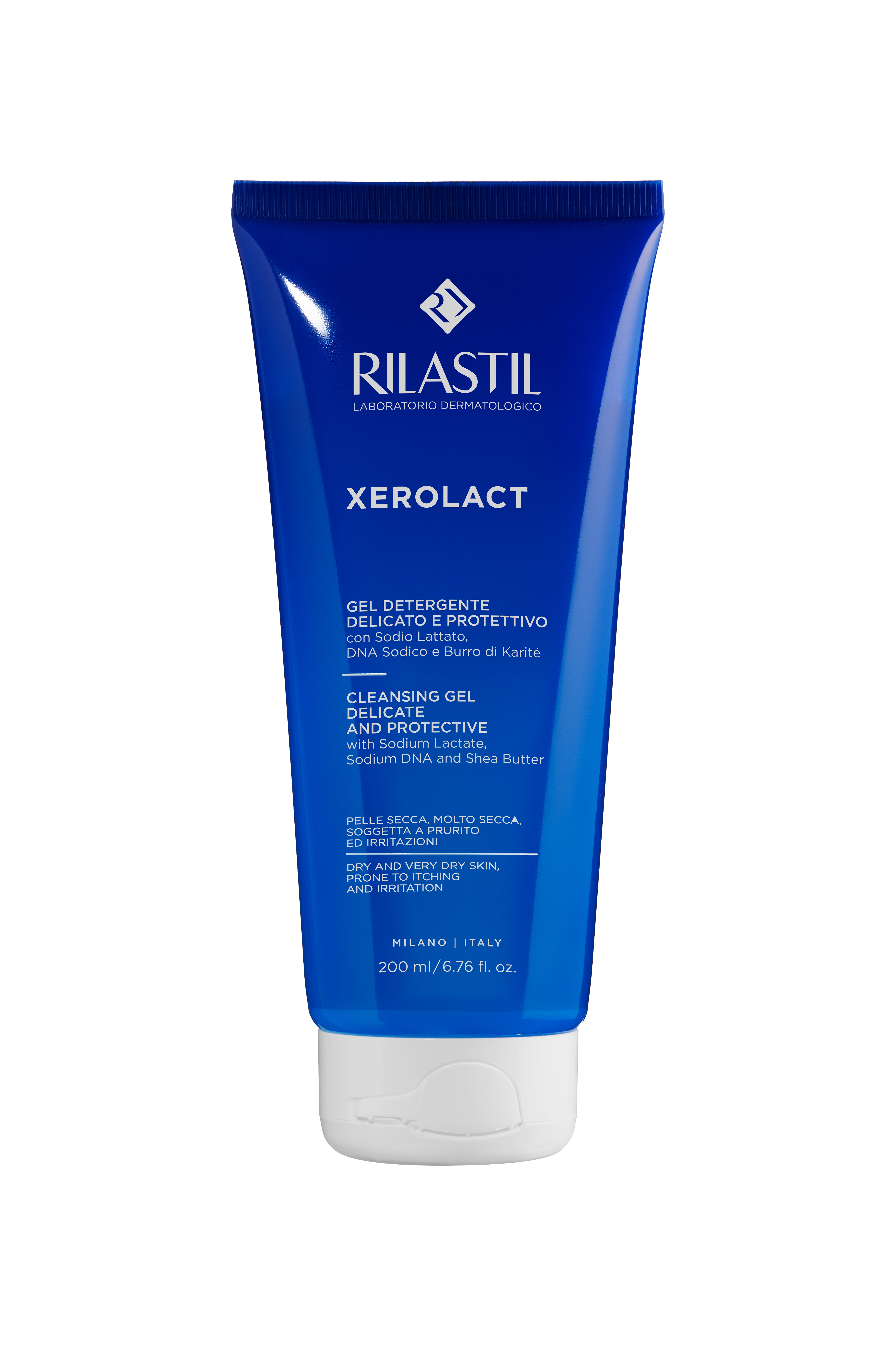 Rilastil Xerolact - Gel Detergente Delicato E Protettivo Per Pelle Secca 200 ml