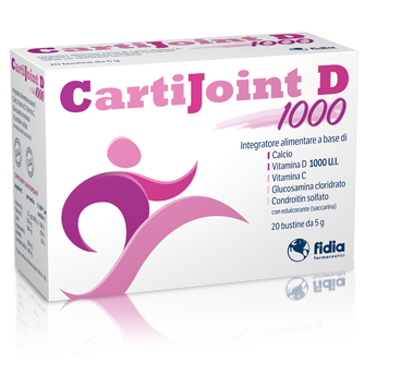 CartiJoint D 1000 - Integratore per ossa, muscoli ed articolazioni - 20 bustine