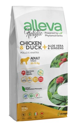 ALLEVA HOLISTIC DOG ADULT CHICKEN AND DUCK MAXI KG 12 - P00241