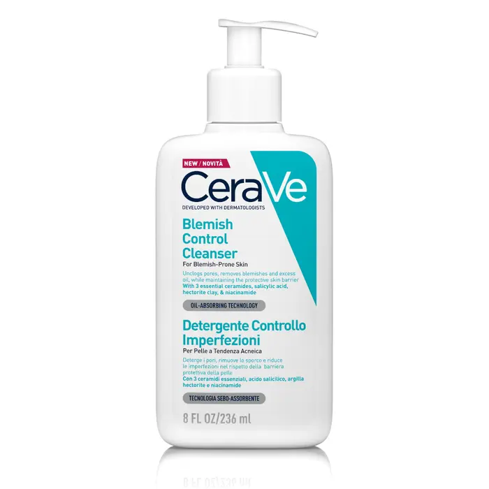 CeraVe Detergente anti imperfezioni Deterge i pori, rimuove lo sporco e le imperfezioni 236 ml