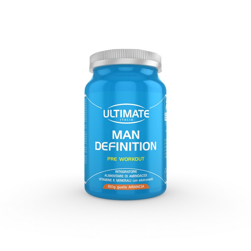 Ultimate Italia Man Definition Pre Workout Gusto Arancia - Integratore Per Lo Sport 150 g