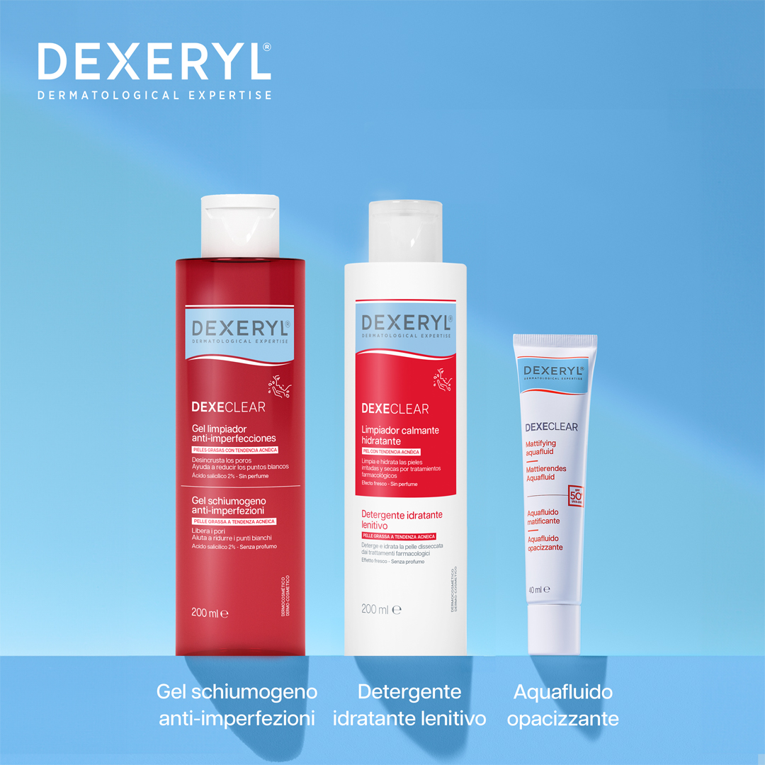Dexeryl Dexeclear - Gel Schiumogeno Anti-Imperfezioni Per Pelle Grassa E A Tendenza Acneica 200 ml