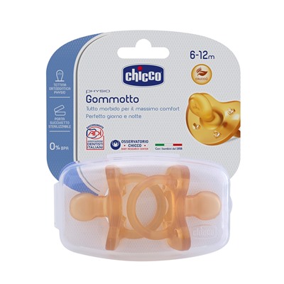 Chicco Physio Gommotto Caucciu 6-12 Mesi 2 Pezzi