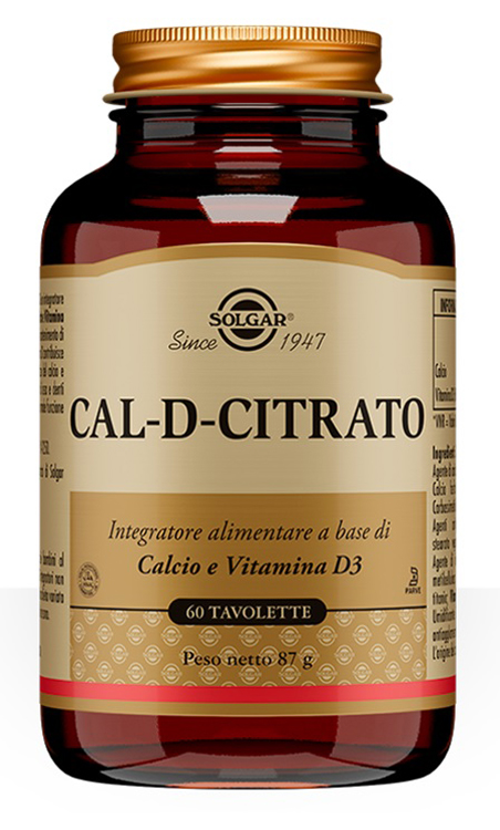 CAL D Citrato 60*Tav.SOLGAR