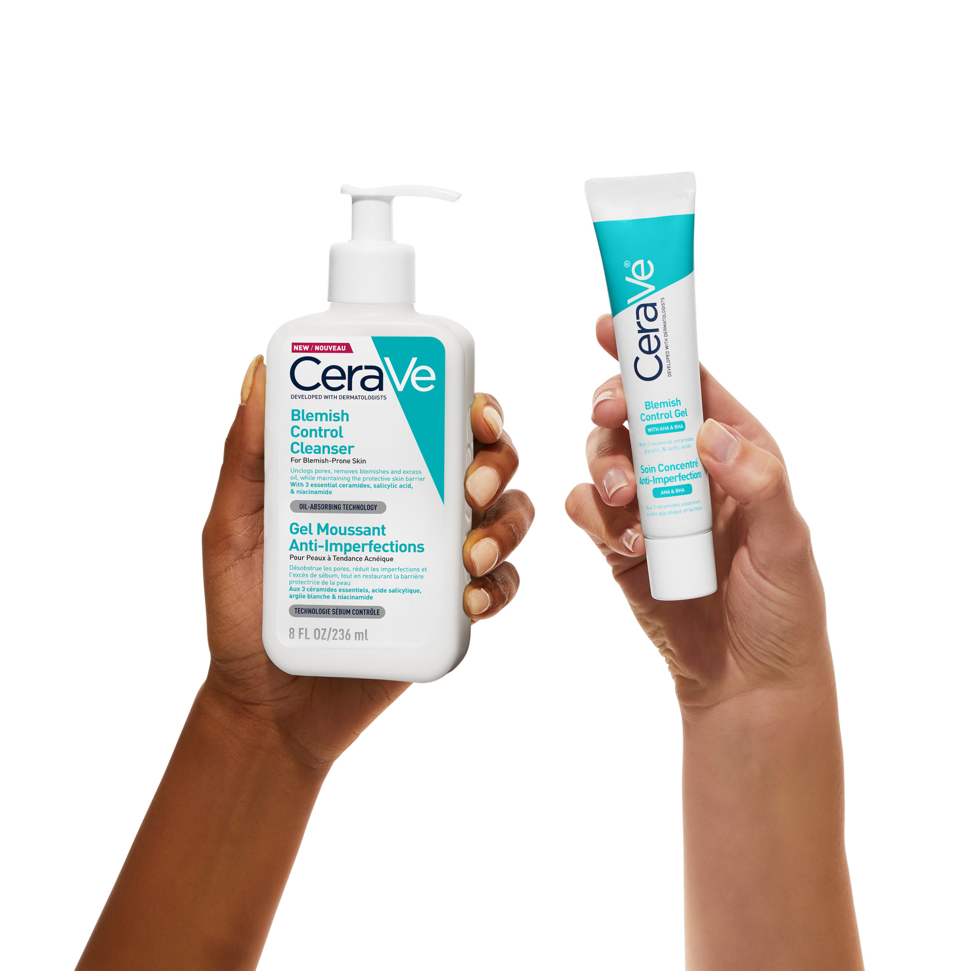 CeraVe Detergente Controllo Imperfezioni, Per Pelli a Tendenza Acneica, Con Acido Salicilico e Tecnologia Sebo-Assorbente, 236 ml