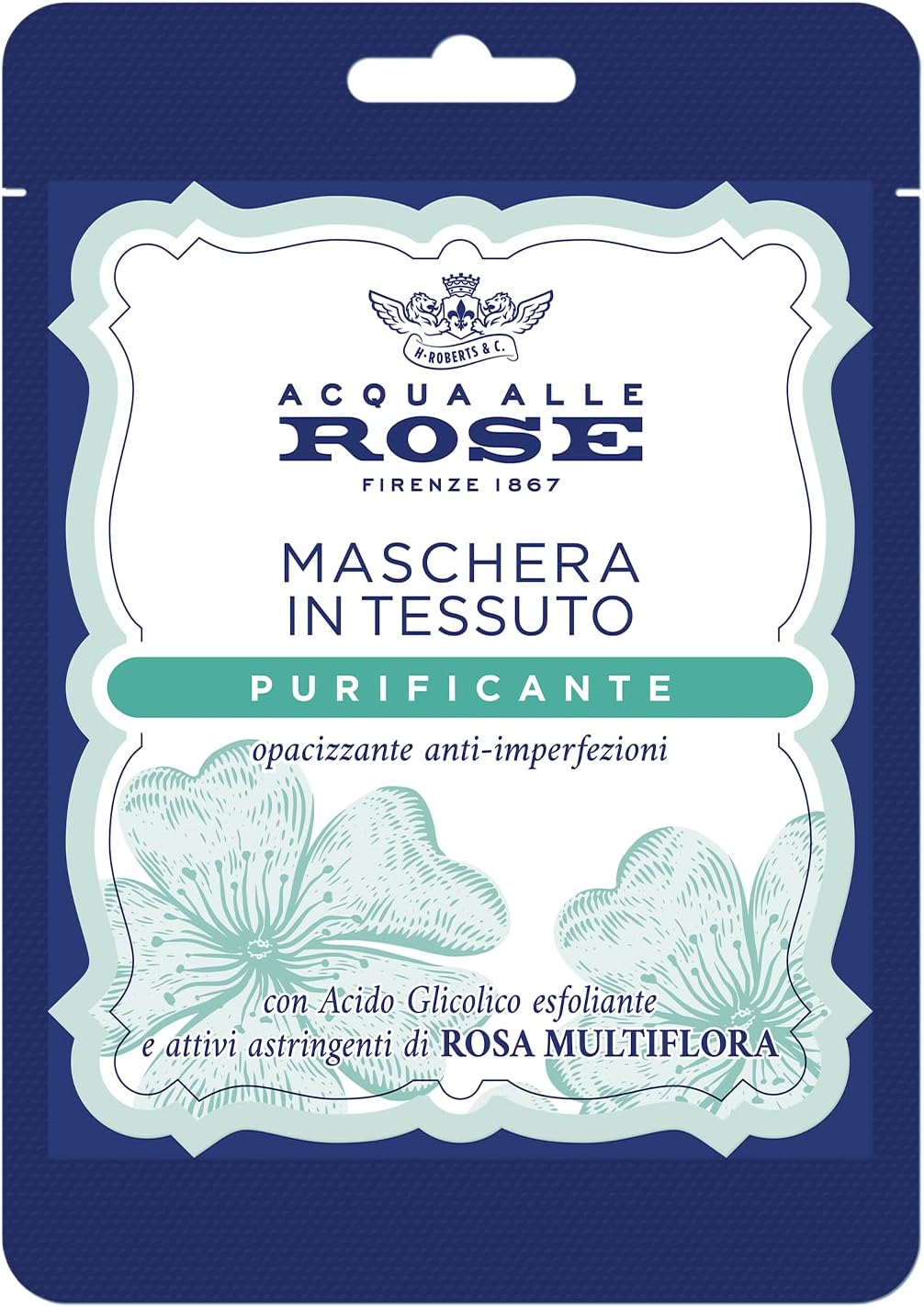 Acqua Alle Rose - 1 Maschera In Tessuto Purificante Viso
