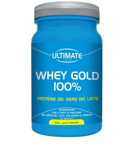 Ultimate Sport Whey Gold 100% Integratore Proteico Gusto Banana 750 g