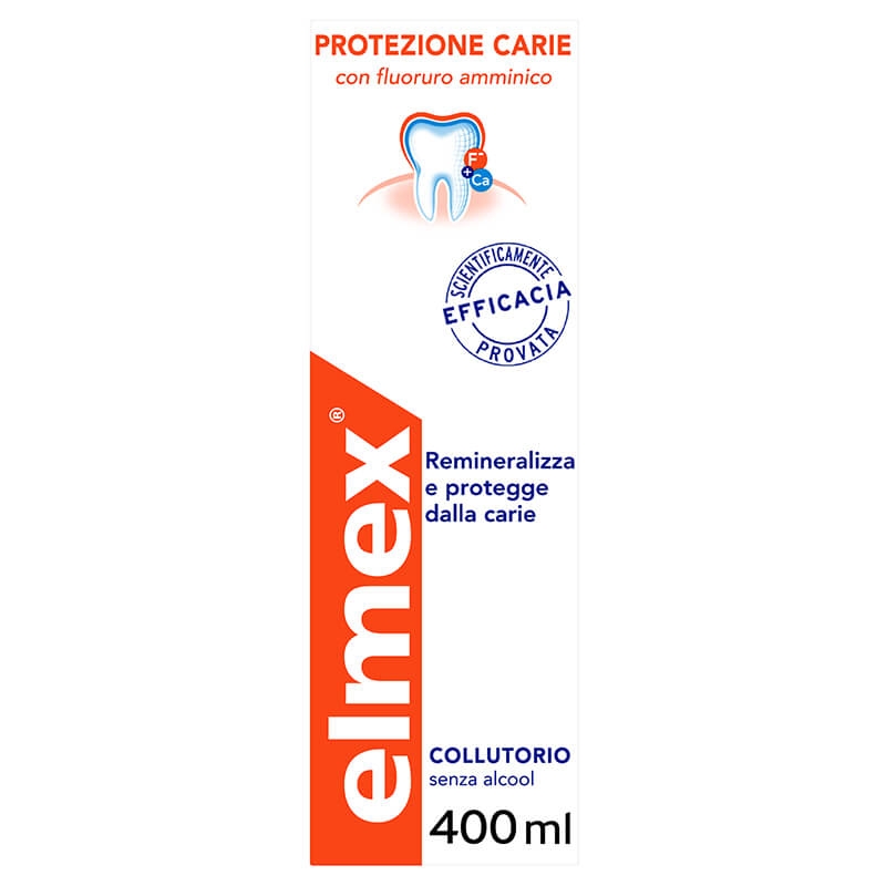 Elmex Protezione Carie Collutorio Antiplacca 400 ml Elmex Protezione Carie Collutorio Antiplacca 400 ml