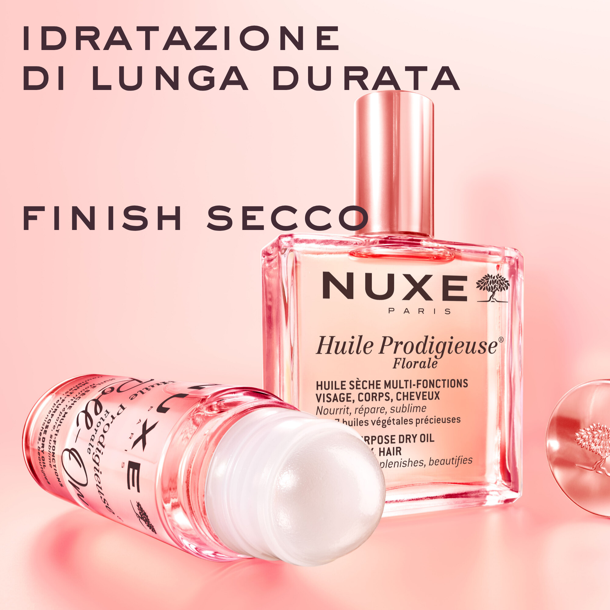 Nuxe - Huile Prodigieuse Florale - Olio Secco Per Viso, Corpo E Capelli Roll-On 60 ml