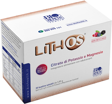 Lithos - Integratore per l'equilibrio acido-base - Gusto Frutti di bosco - 30 bustine