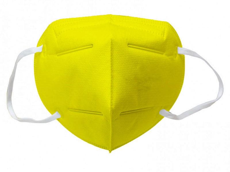 MASCHERINA FILTRANTE FFP2  M28 Made in Italy  Colore GIALLO 1 pezzo