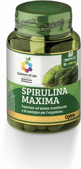 Optima Colours Of Life Spirulina Maxima Integratore Ricostituente 60 Compresse Optima Colours Of Life Spirulina Maxima Integratore Ricostituente 60 Compresse