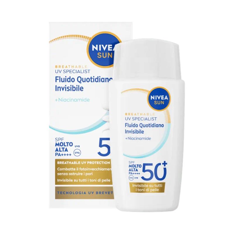 Nivea Sun - Breathable UV Specialist - Fluido Quotidiano SPF50+ Invisibile 40 ml