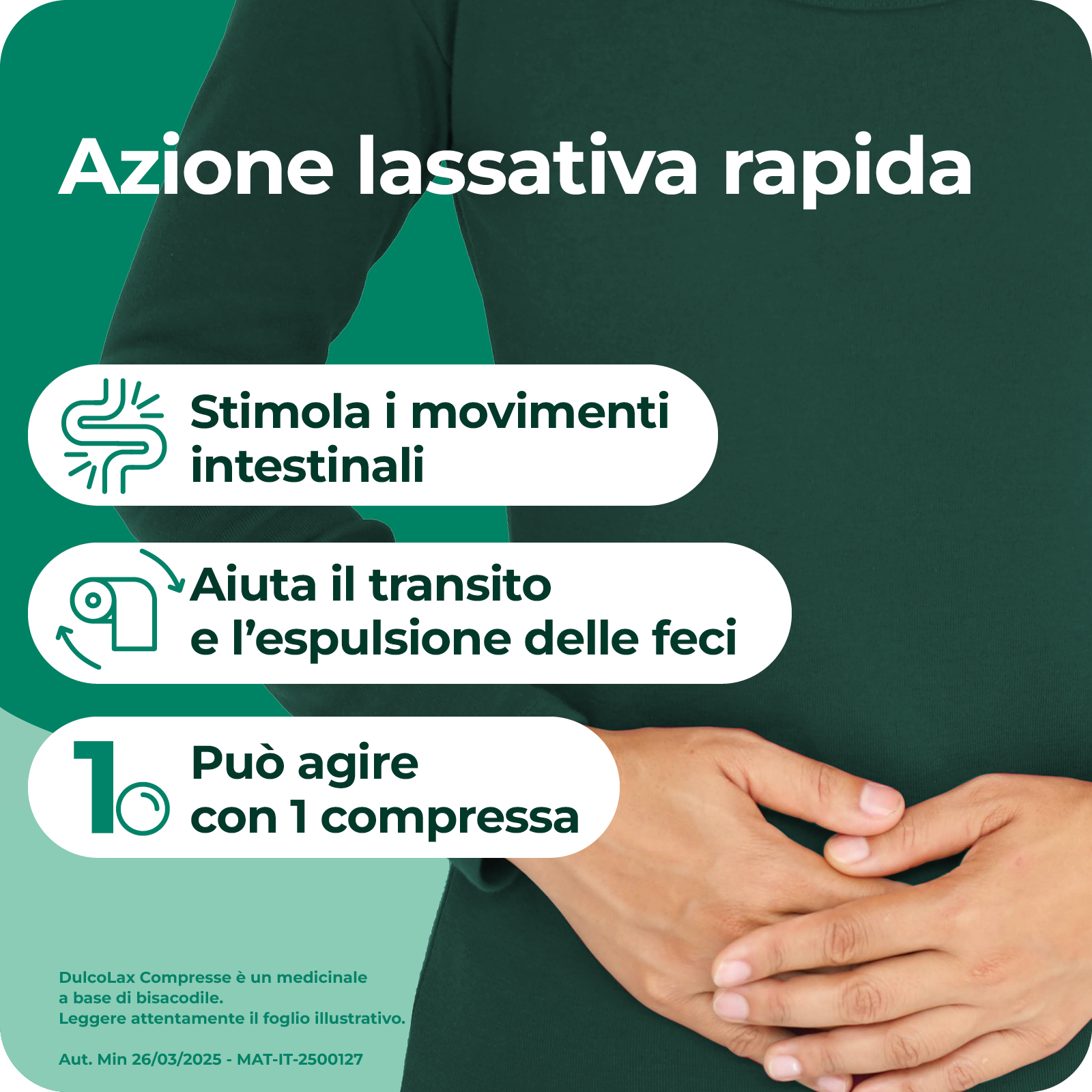 Dulcolax 5 mg 20 Compresse Rivestite - Lassativo In Caso Di Stitichezza Occasionale 