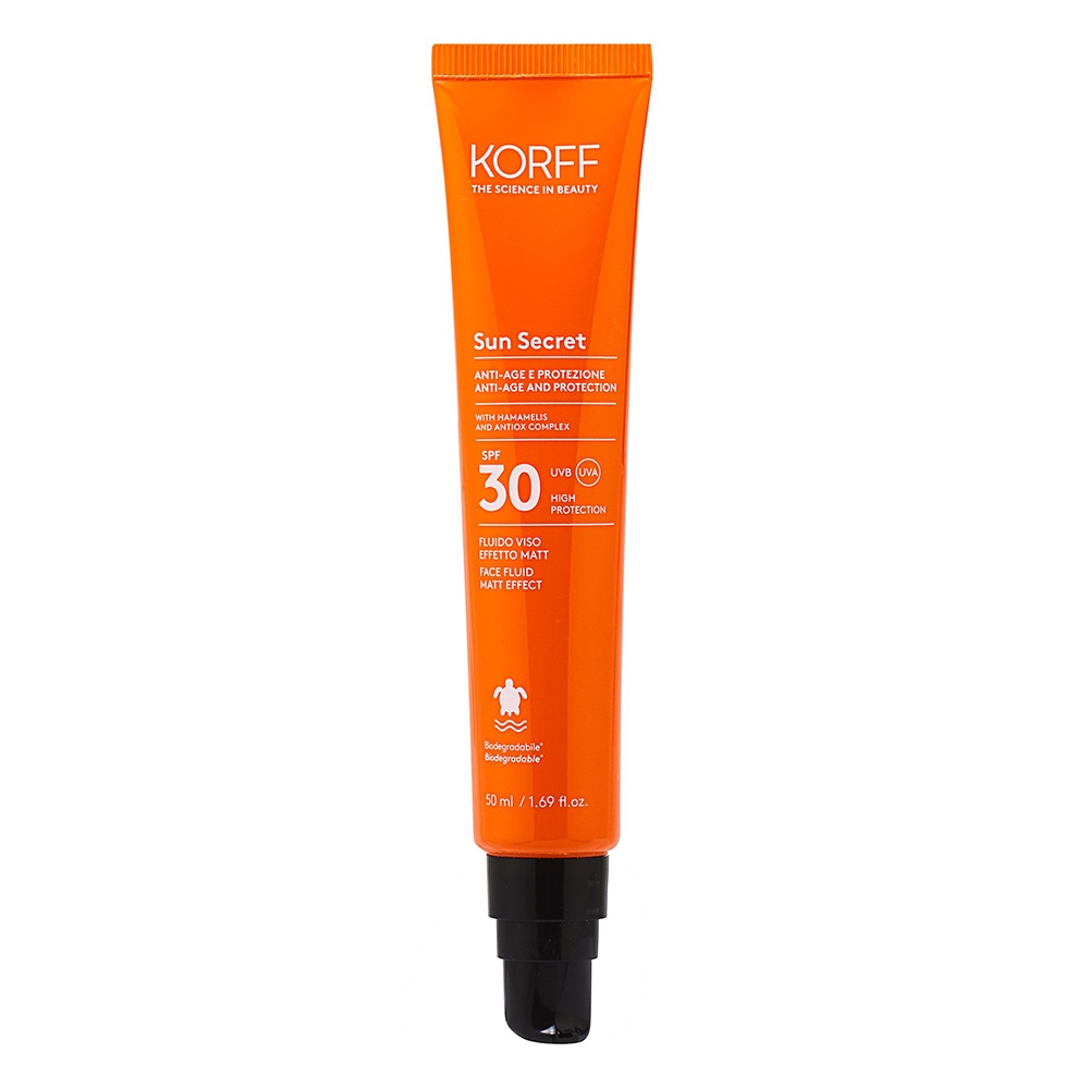 Korff Sun Secret Fluido Viso effetto MATT SPF30 50mL