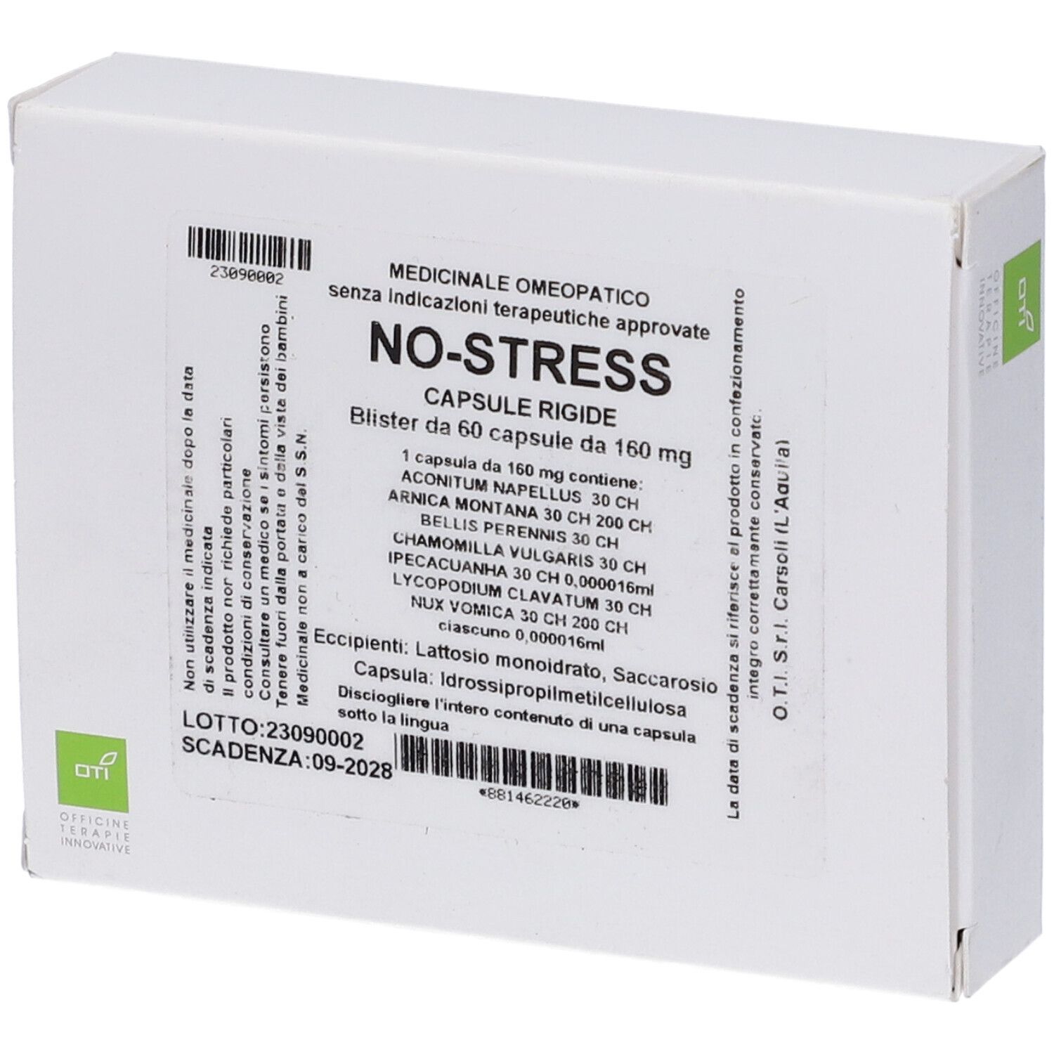 Oti No Stress Medicinale Omeopatico 60 Capsule