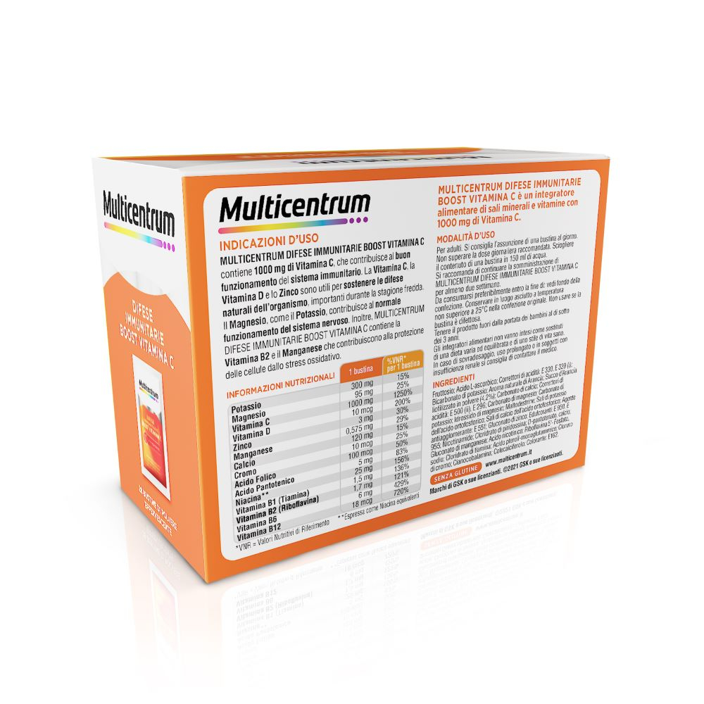 Multicentrum Difese Immunitarie Boost Vitamina C Integratore Alimentare Sali Minerali Vitamine 14 Bustine Multicentrum Difese Immunitarie Boost Vitamina C Integratore Alimentare Sali Minerali Vitamine 14 Bustine