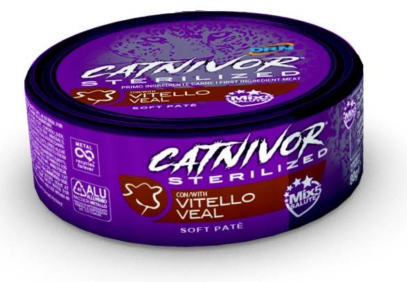 CATNIVOR STERILIZED VITELLO80G