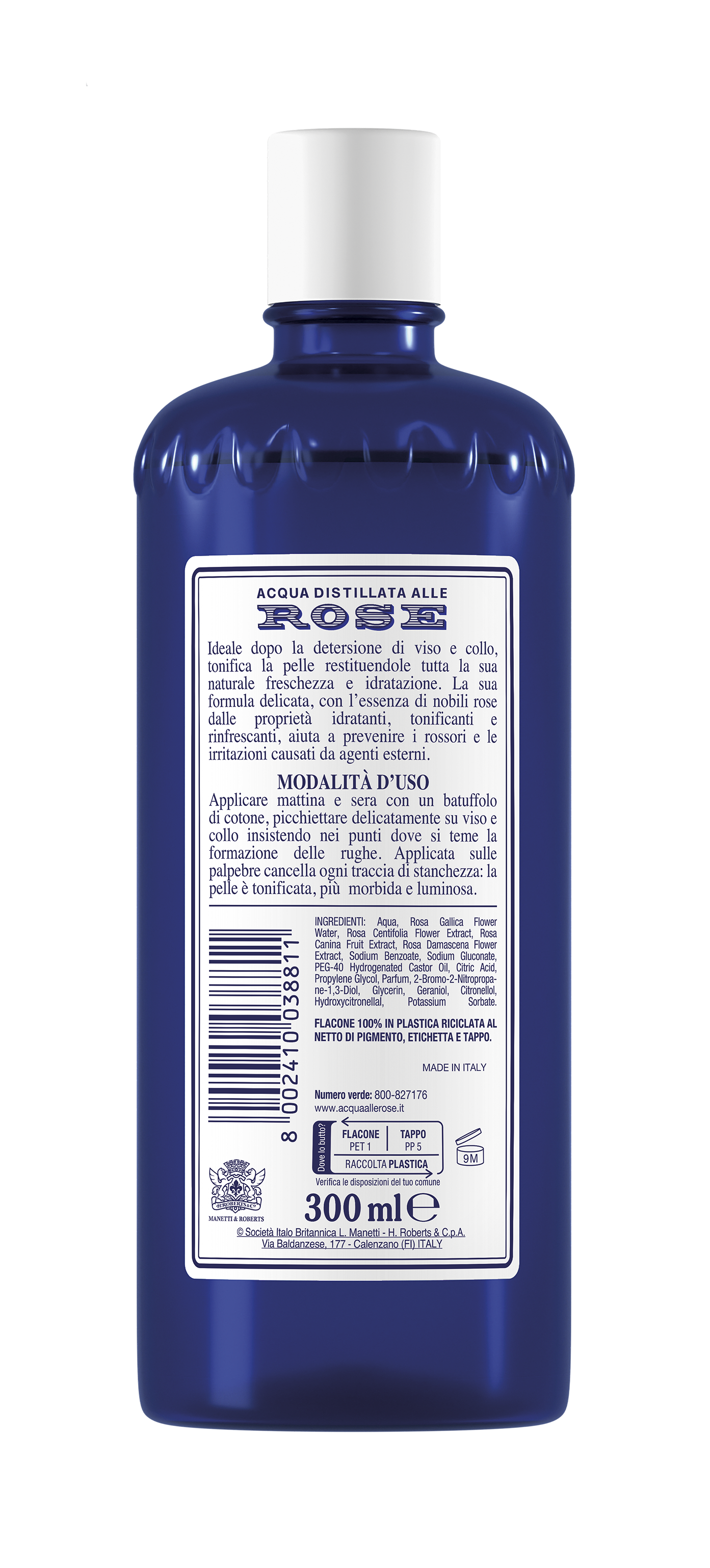 Acqua Alle Rose - Tonico Rinfrescante Per Pelli Delicate 300 ml