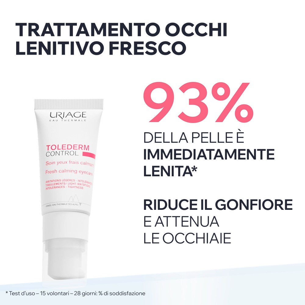 Uriage Toléderm Control - Contorno Occhi Lenitivo Fresco Per Pelle Intollerante E Allergica 15 ml