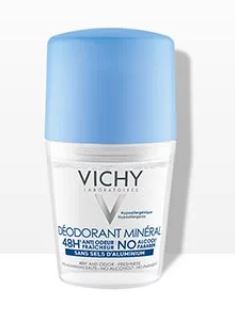 Vichy Deodorante Mineral Roll-On Pelle Sensibile o Depilata 50 mL