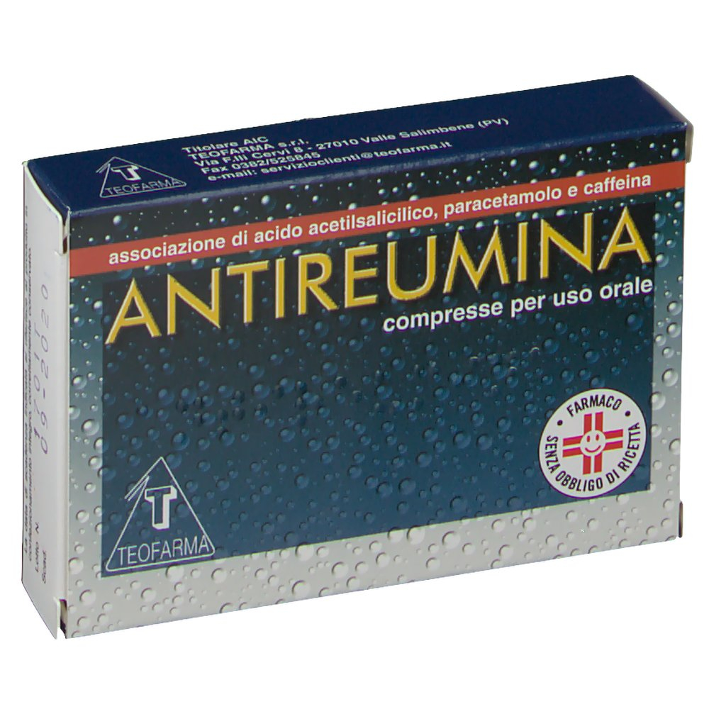 Antireumina Compresse Acido acetilsalicilico / Paracetamolo 10 Compresse