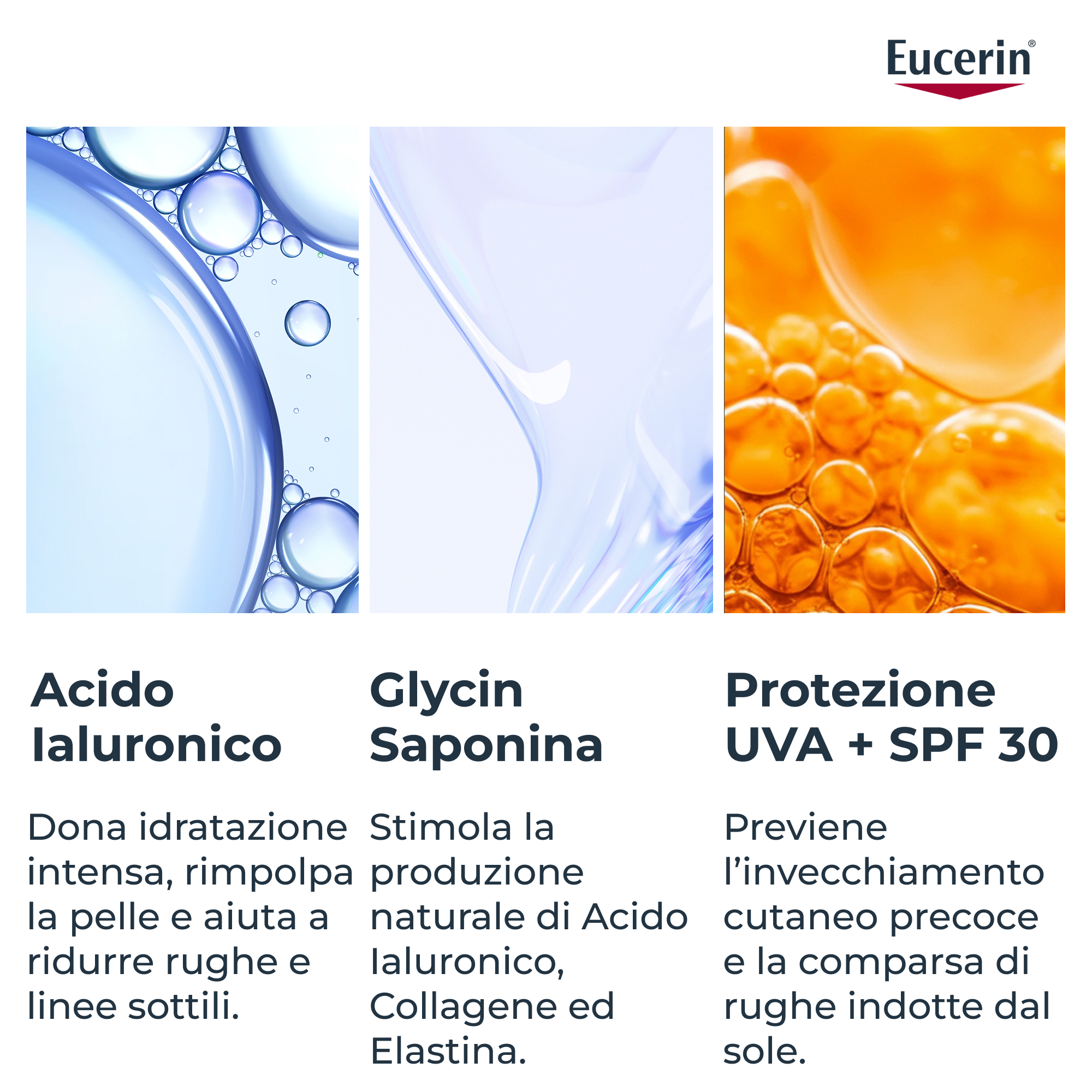 Eucerin Hyaluron-Filler Crema Viso Giorno Antiage SPF30 50mL