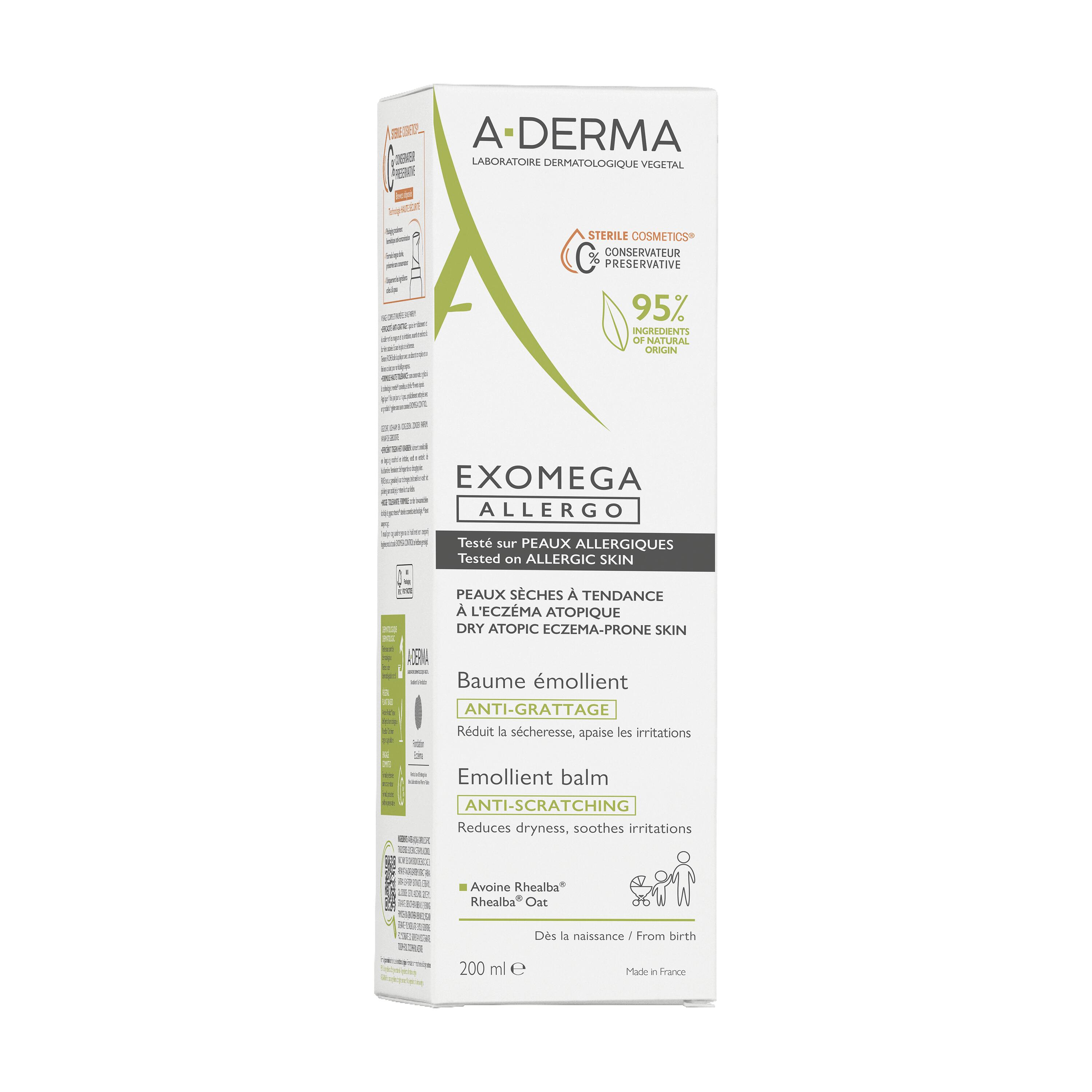 A-Derma Exomega Allergo - Balsamo Emolliente 200 ml