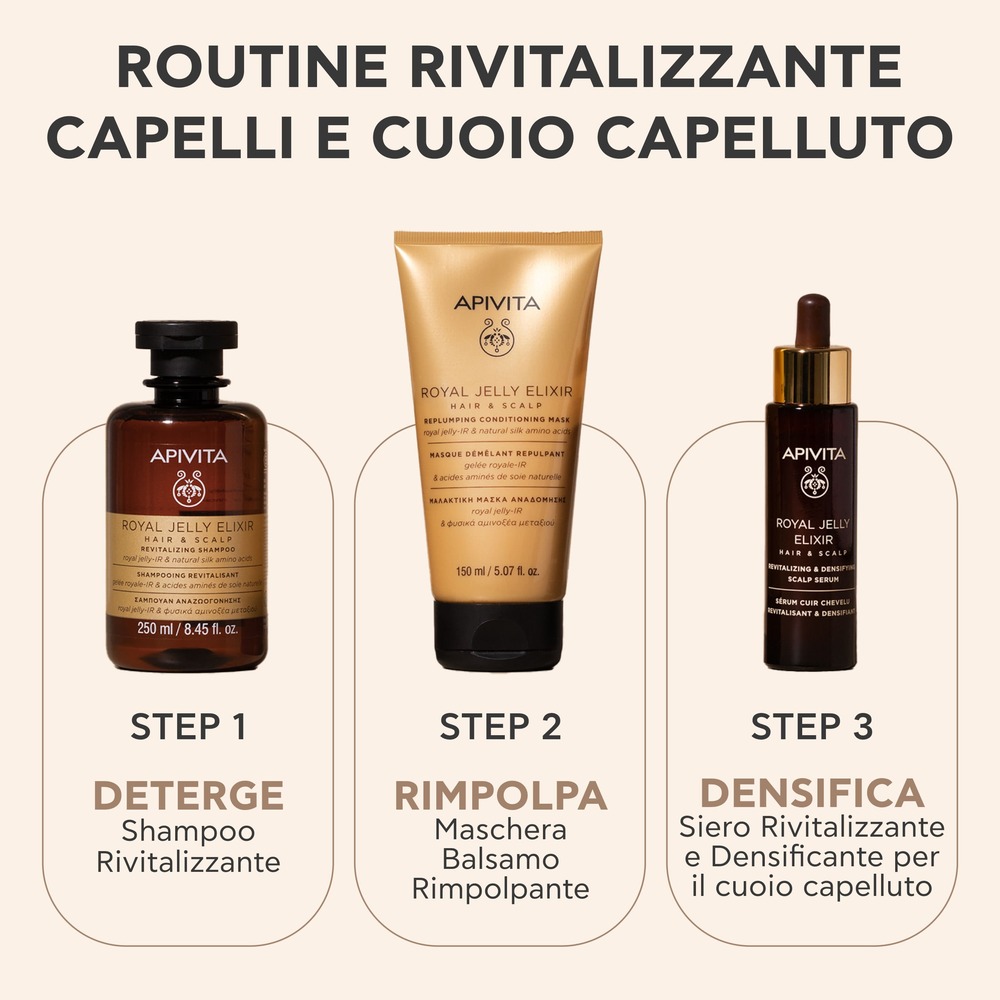 Apivita Royal Jelly Elixir - Siero Rivitalizzante E Volumizzante Per Capelli 50 ml