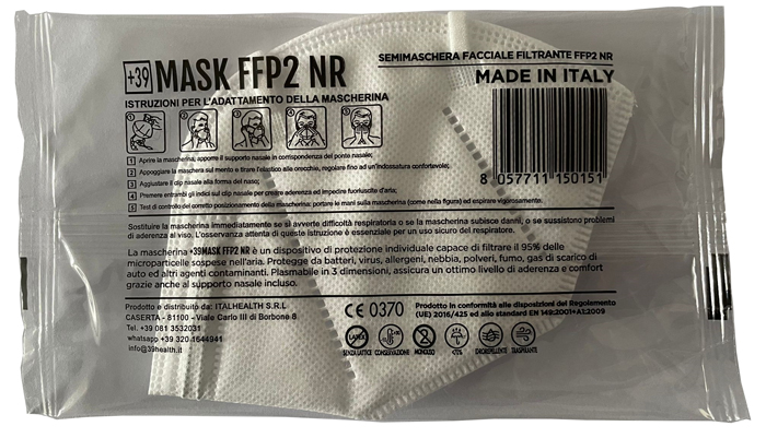 MASCHERINA FFP2 BIANCA 15PZ