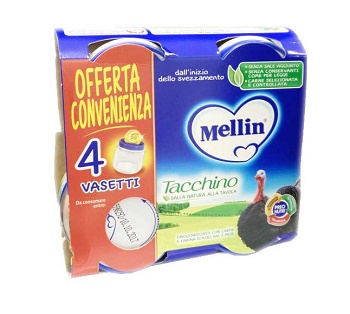 Mellin Omogeneizzato di Tacchino x 80 g Mellin Omogeneizzato di Tacchino x 80 g
