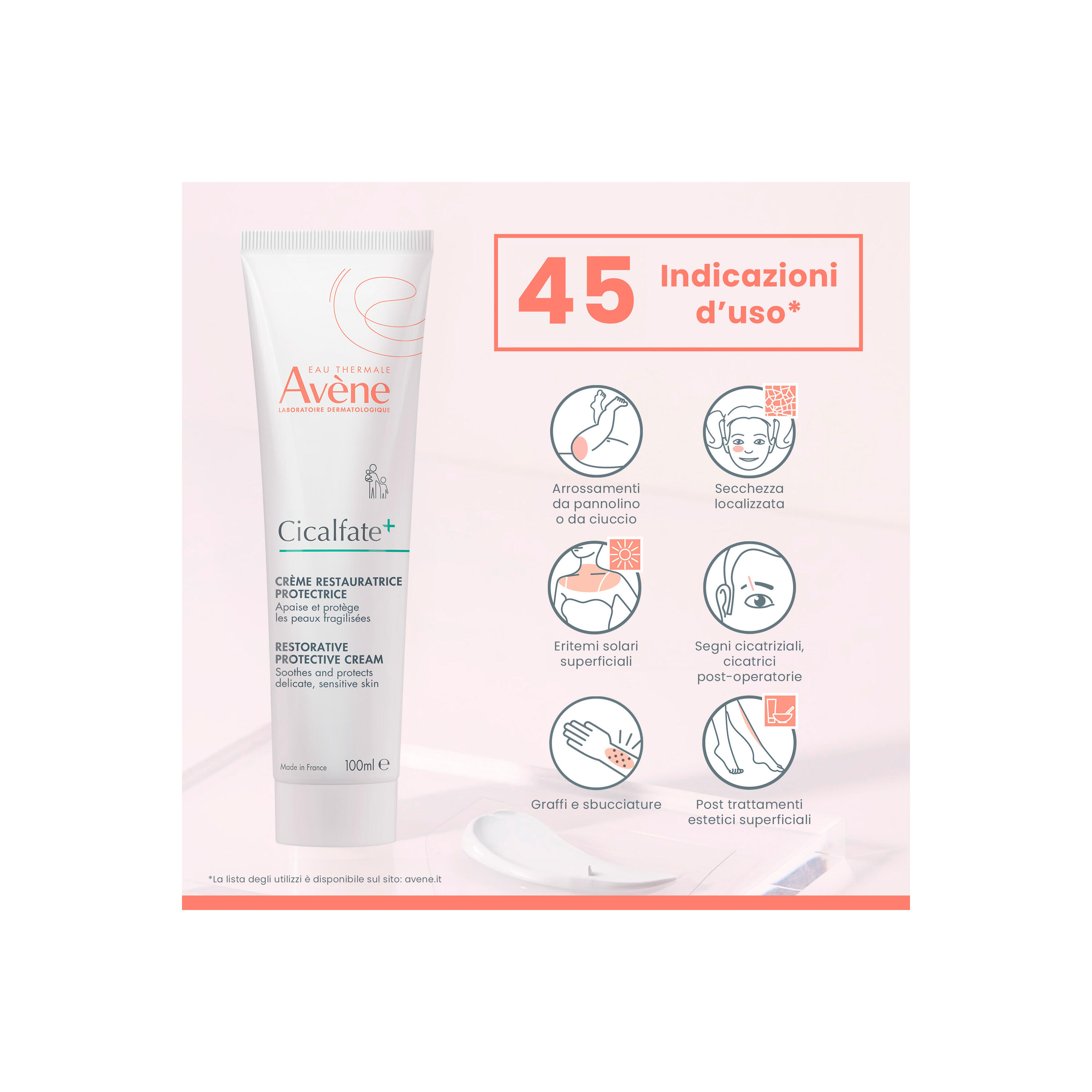 Avène Cicalfate+ - Crema Ristrutturante Protettiva Per Pelle Fragilizzata 100 ml