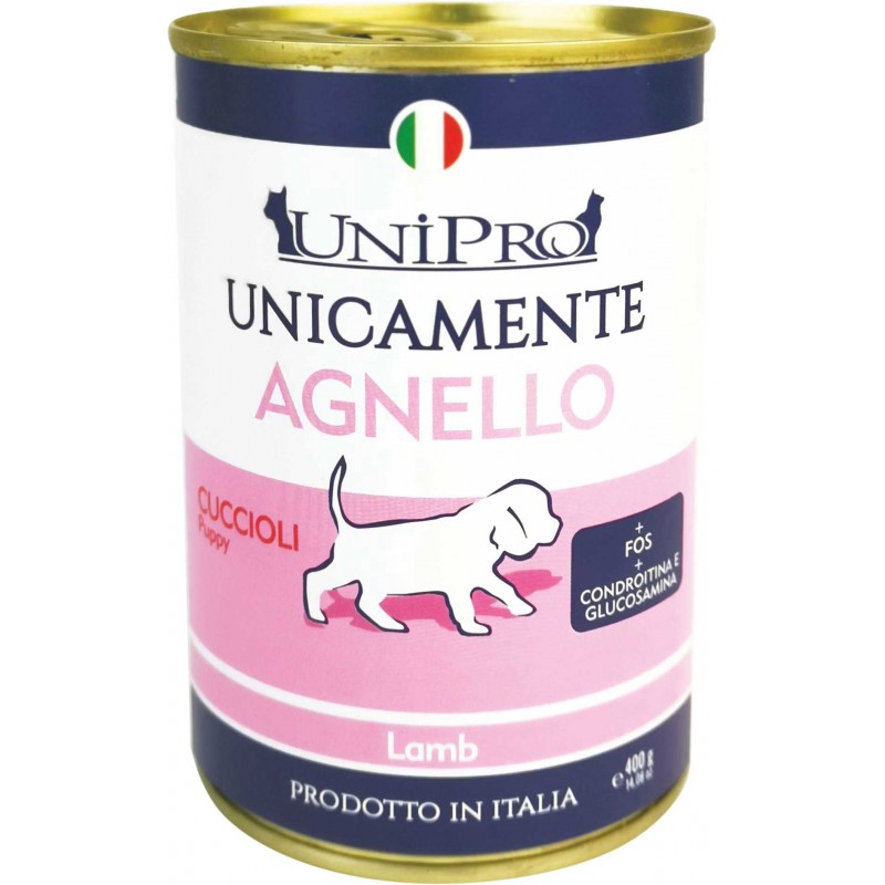 UNIPRO CANE UNICAMENTE PUPPY AGNELLO 400GR (lattina)