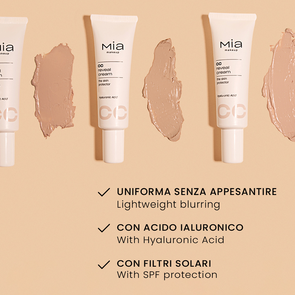 Mia Makeup - CC Reveal Cream The Skin Protector - Crema Perfezionatrice N.02 Medium 