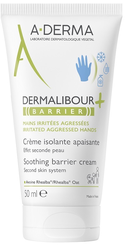 A-DERMA DERMALIBOUR + CICA Crema Isolante Lenitiva 50mL