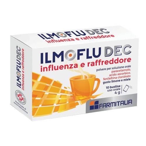 ILMOFLUDEC Influenza e Raffreddore con Vitamina C 10 bustine [equivalente Tachifludec] -