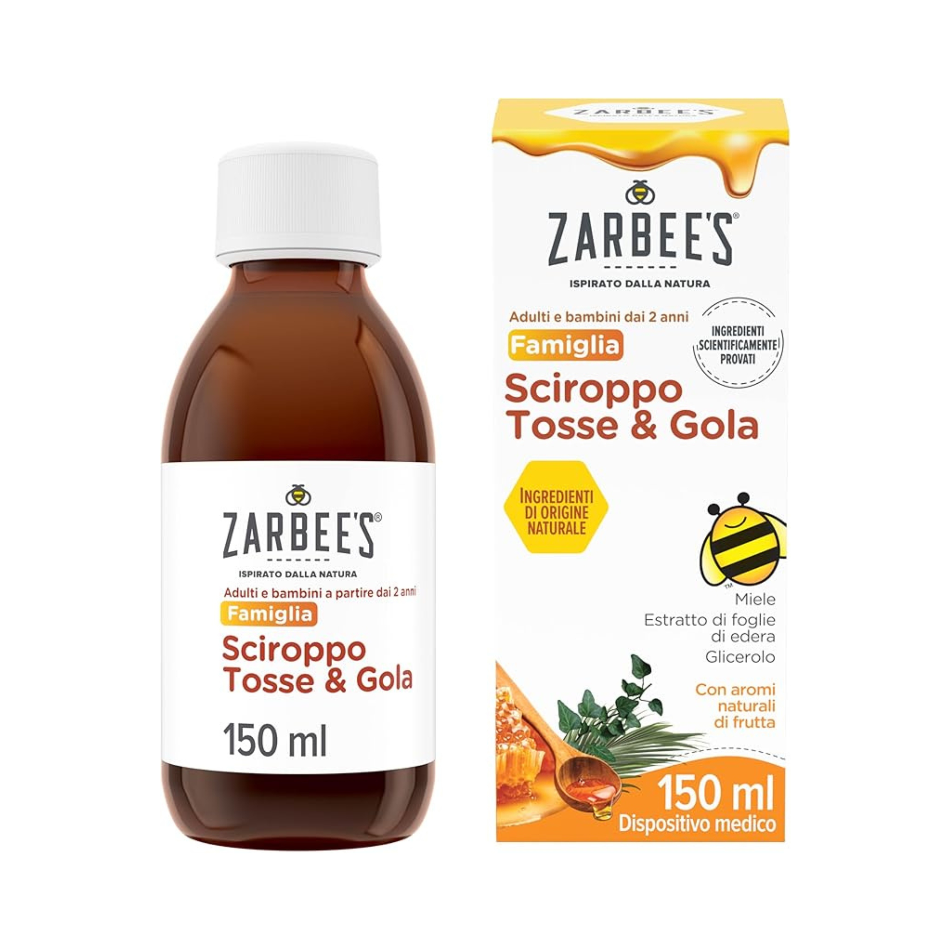 Zarbee's Sciroppo Tosse & Gola - Sciroppo Lenitivo Per Adulti E Bambini 150 ml