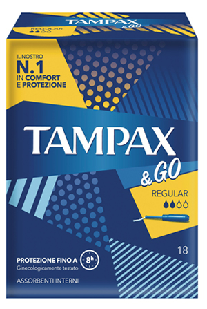 TAMPAX &GO REGULAR 18PZ 8422 TAMPAX &GO REGULAR 18PZ 8422