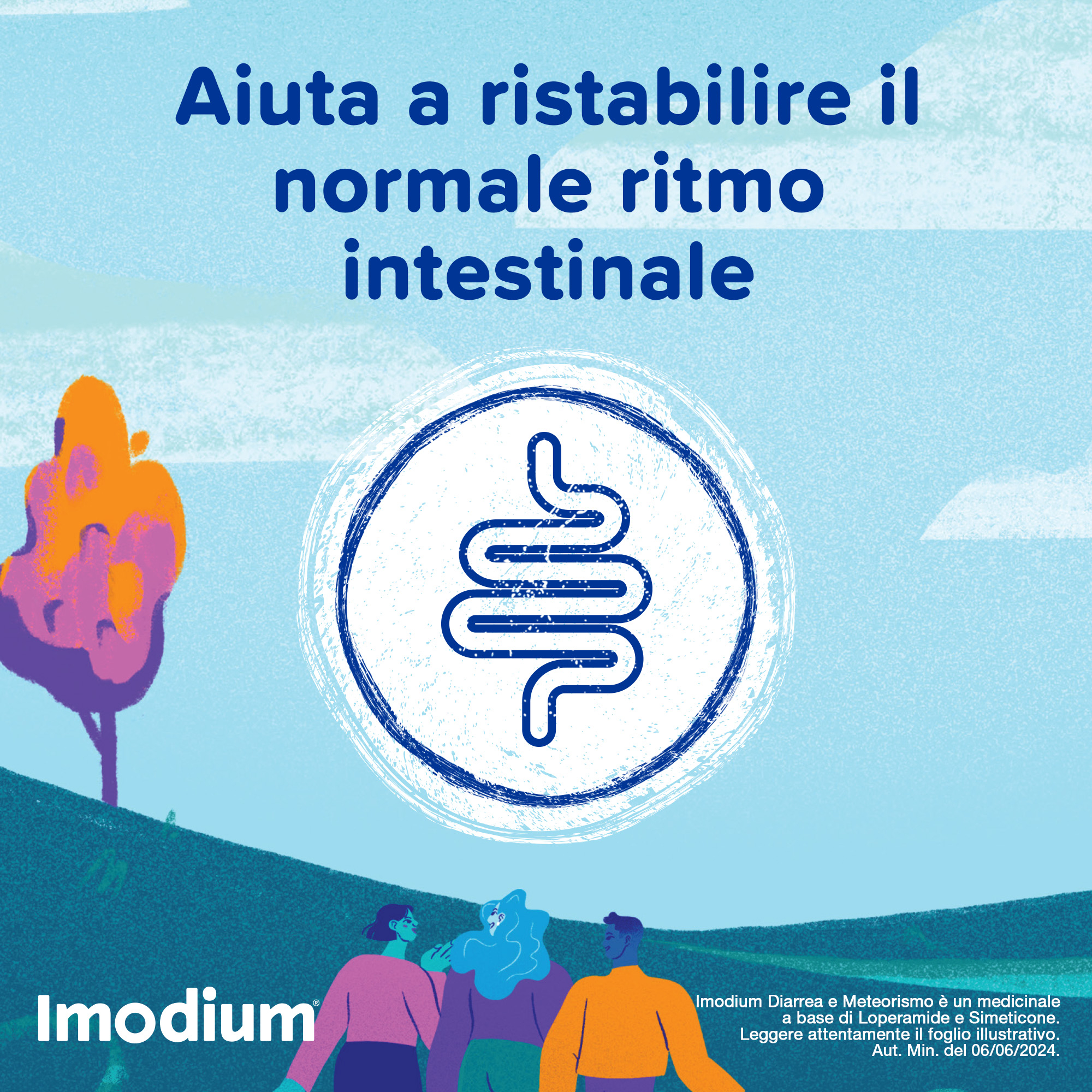Imodium Diarrea e Meteorismo 12 Compresse