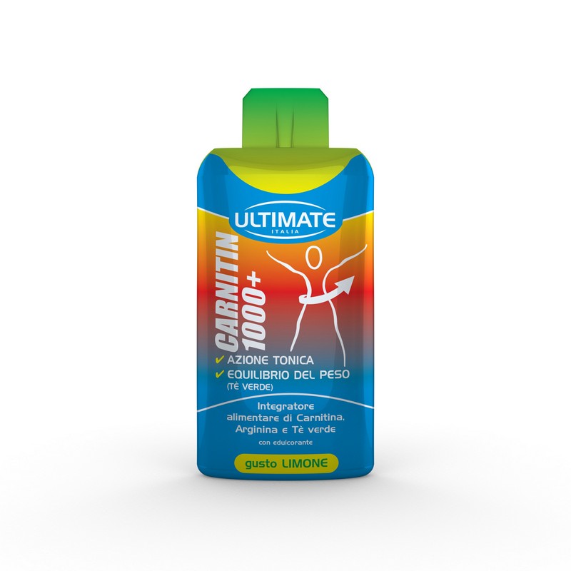 Ultimate Italia Carnitine 1000+ Gusto Limone - Integratore Di Carnitina 25 ml
