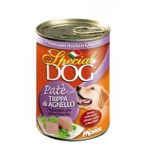 SPECIAL DOG CANE PATE' AGNELLO TRIPPA 400GR (lattina)