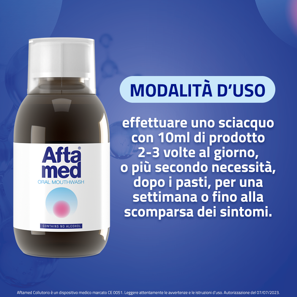 Aftamed Collutorio Anti Afte Senza Alcool 150 ml Aftamed Collutorio Anti Afte Senza Alcool 150 ml