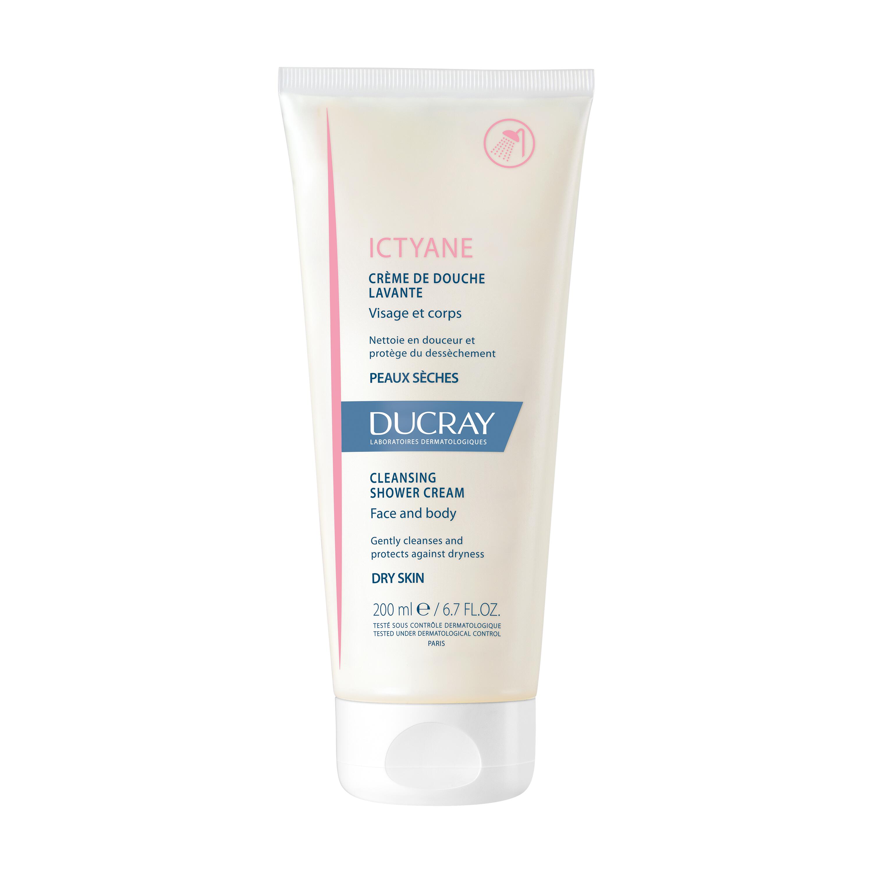 Ducray Ictyane - Crema Doccia Detergente Per Pelle Secca 200 ml