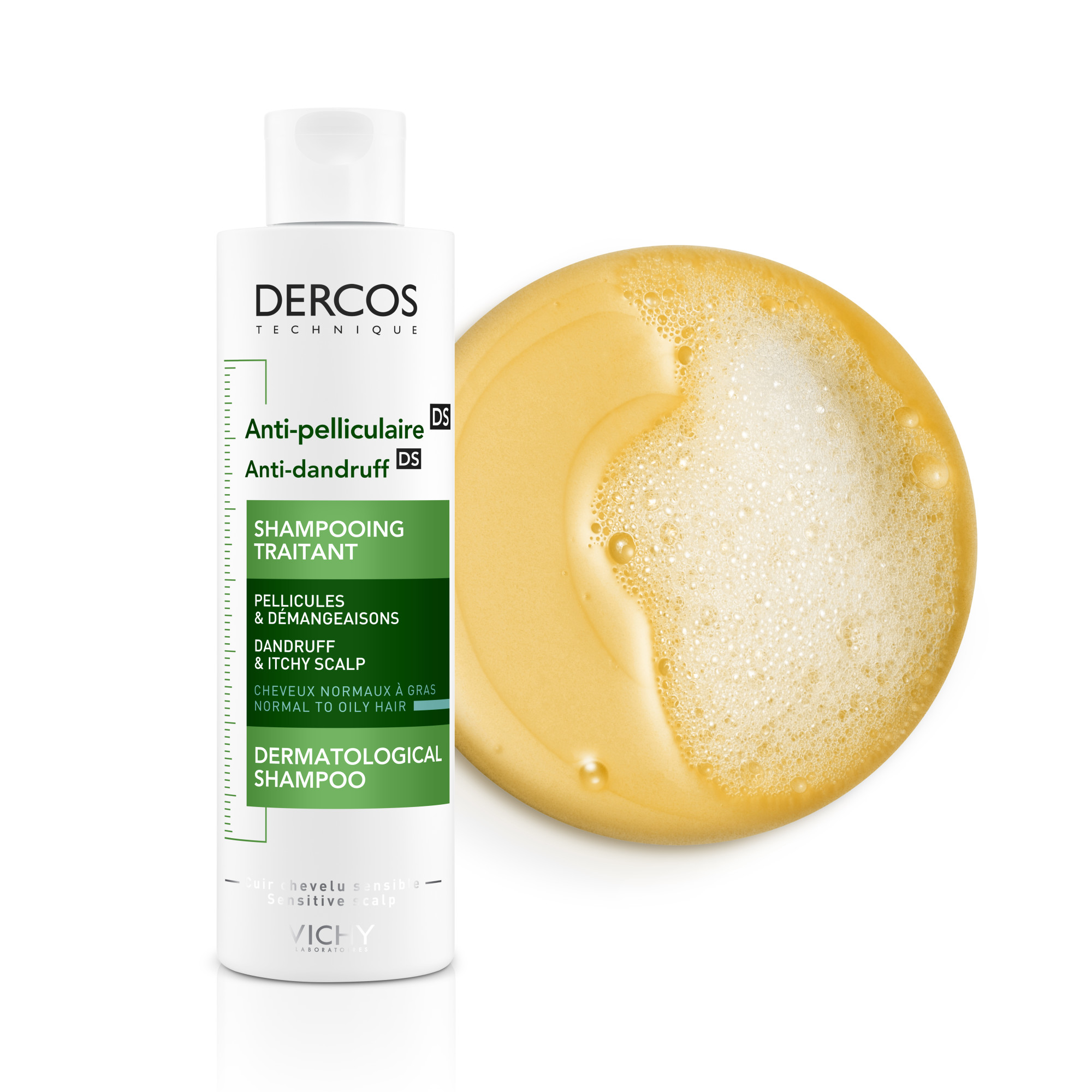 Vichy Dercos Shampoo trattante Anti-forfora DS per capelli da normali a grassi 200 ml