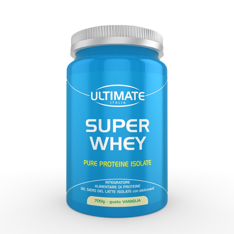 Ultimate Italia Super Whey Gusto Vaniglia - Proteine Del Siero Del Latte Isolate Microfiltrate 700 g