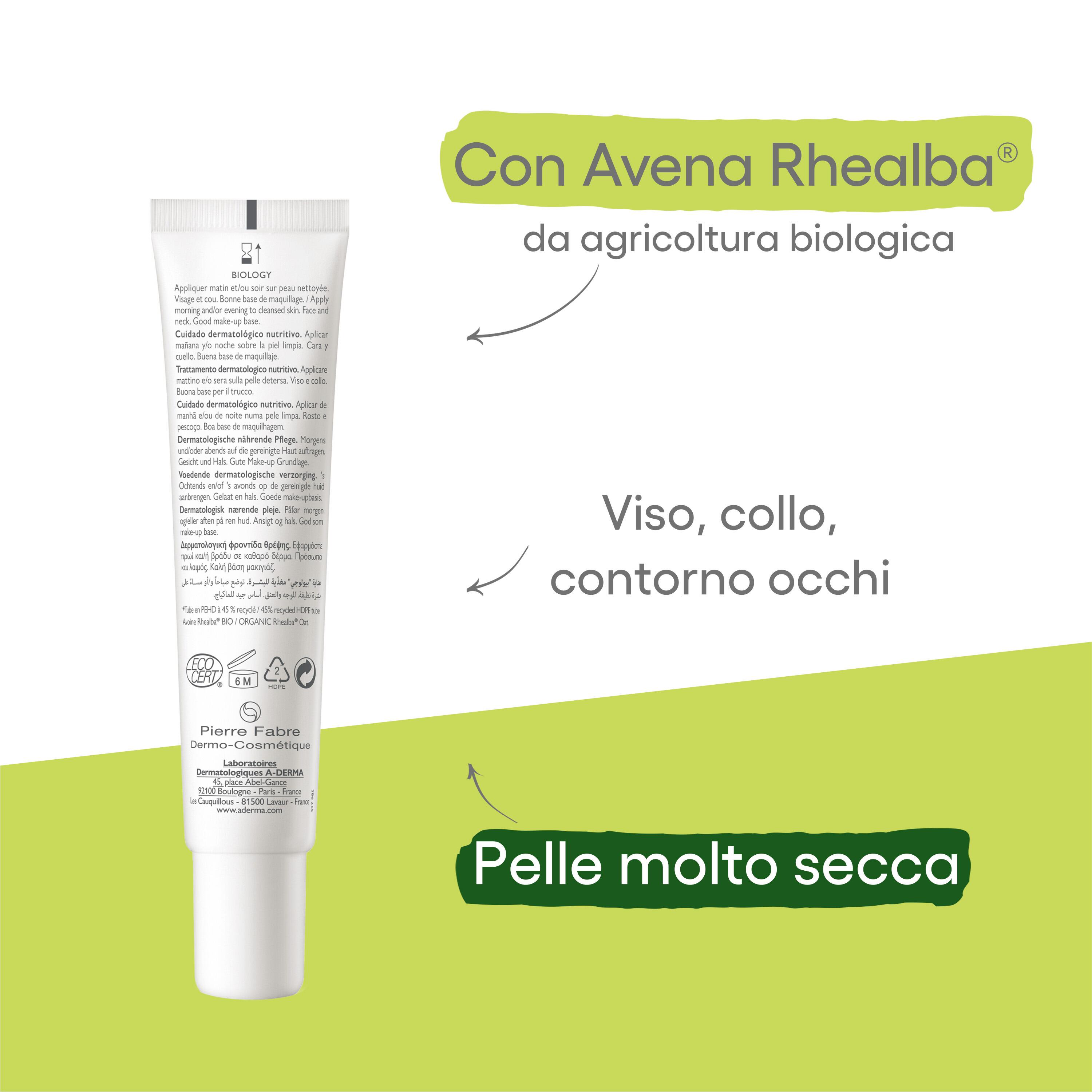 A-Derma Biology Nutri - Trattamento Dermatologico Nutritivo Per Pelle Molto Secca 40 ml