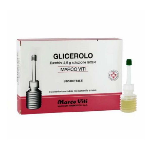Glicerolo Marco Viti Bambini 4,5g Soluzione Rettale 6 Contenitori Monodose con Camomilla e Malva Glicerolo Marco Viti Bambini 4,5g Soluzione Rettale 6 Contenitori Monodose con Camomilla e Malva
