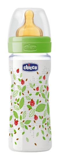 Chicco Biberon Well Being Polipropilene Unisex Caucciu 250 ml +2m