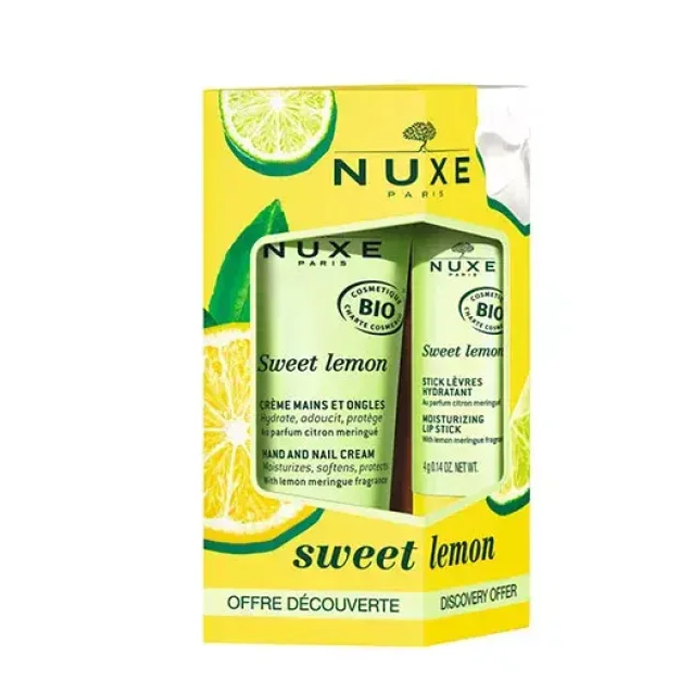Nuxe Sweet Lemon Kit Crema Mani E Stick Labbra 
