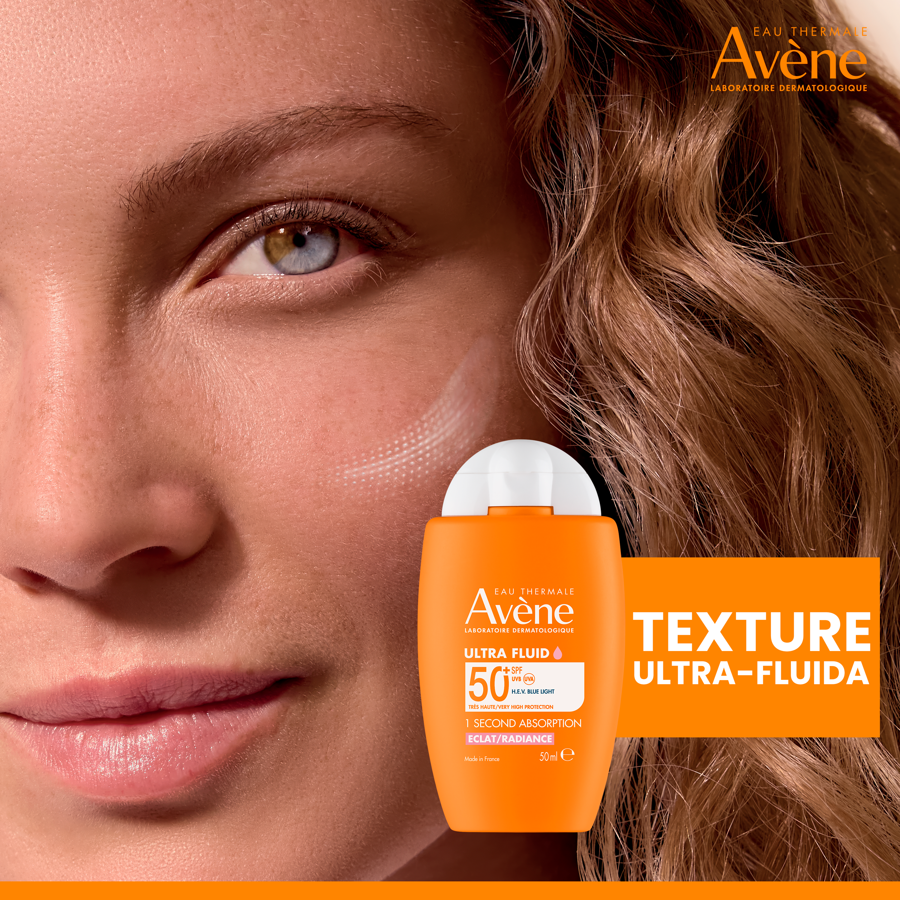 Avène Ultra Fluid SPF50+ Luminosità - Protezione Solare Molto Alta Viso 50 ml